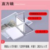 ALLVD コンパクト バニティミラー 男性用 ブラック トラベルメイクアップミラー ポータブル両面拡大鏡化粧鏡 ハンドバッグ・ポケット・ウォレット収納可 日常 仕事