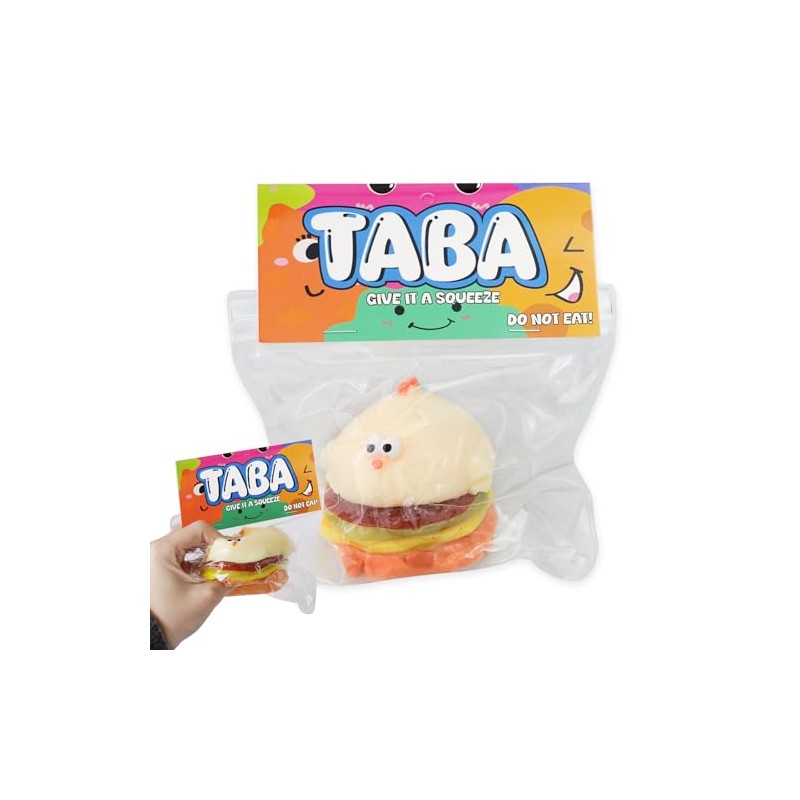 Cute Squishy Chick Burger - Food-Themed Fidget for Stress Relief,