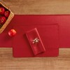 Solino Home Cherry Linen Table Runner 90 Inches Long -