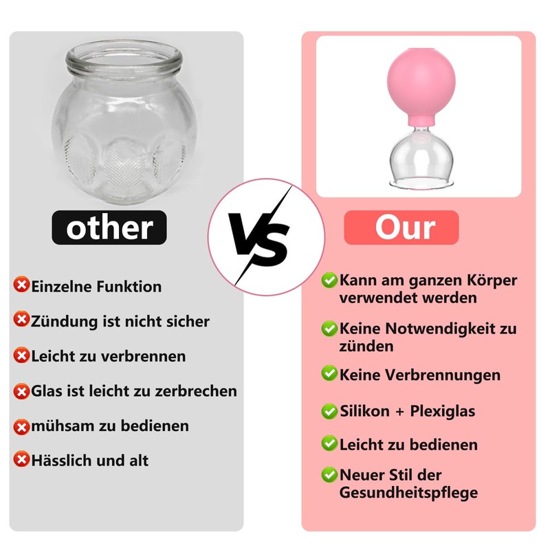 Cupping Glass with Suction Ball 50 mm