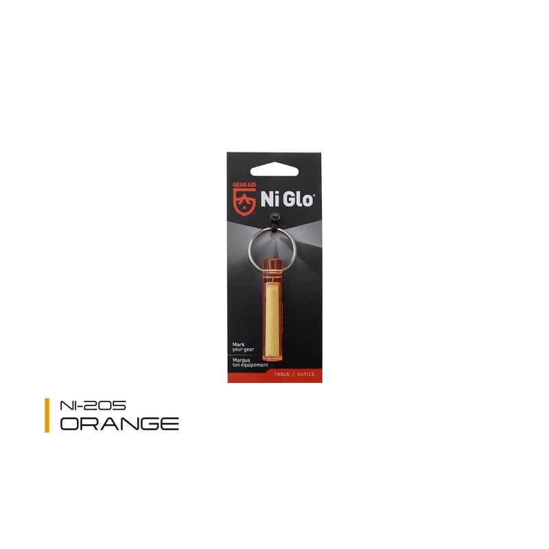 LALPHA GEAR AID Glow in the Dark Key Chain, orange