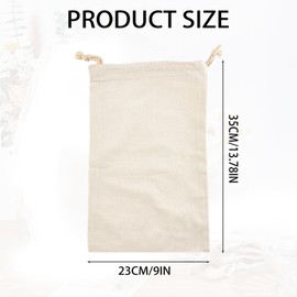 letsinstyle 6Pcs 9.8 x 13.8 Inch Coin Deposit Change Transit Bags, Coin Money Sacks Bag with Drawstring, Heavy Duty Canvas Bank Money Cash Sacks
