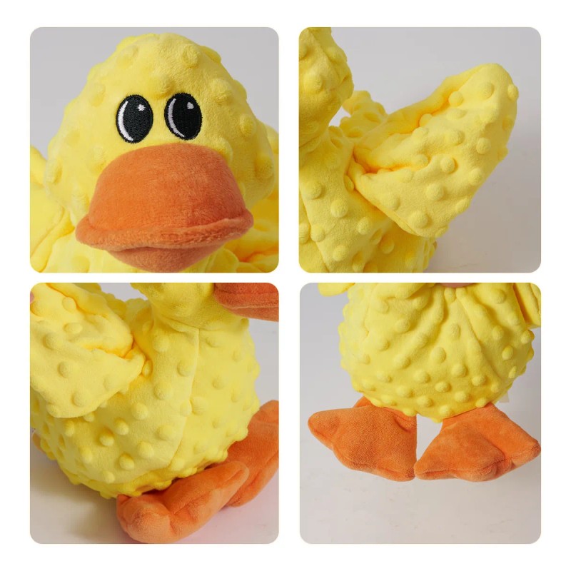 Patito De Peluche Chillón Para Perros Juguete Interactivo M Amarillo