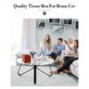 Tissue Box Cover, Jeethemy Square PU Leather Tissue Box Holder,