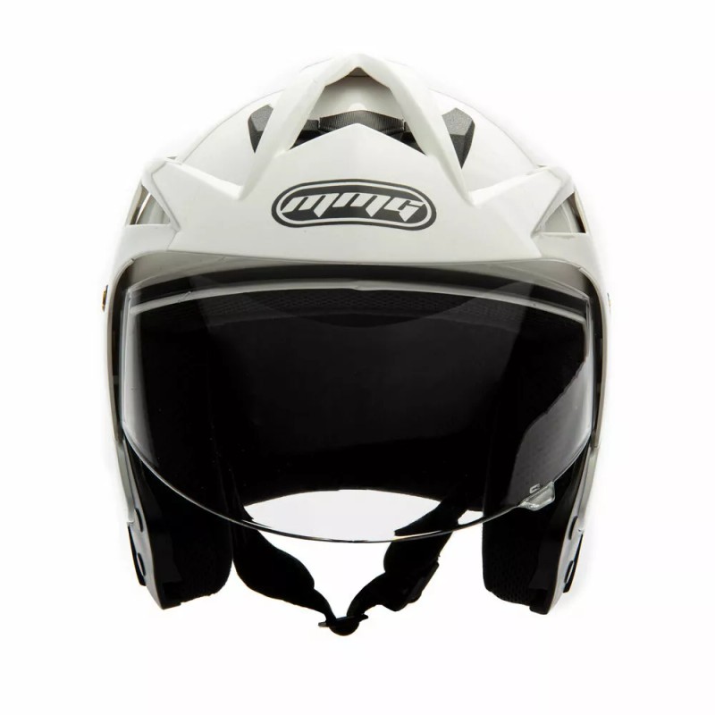 MMG Motorcycle Scooter Open Face Helmet Crux Flip Up Visor