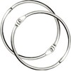 Metal Binder Rings, 2 Inch Diameter, 10 Pack, Silver Nickel
