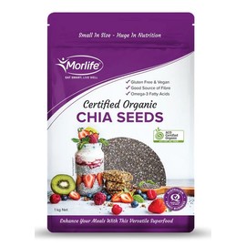 Morlife Chia Seeds Black Organic 1kg