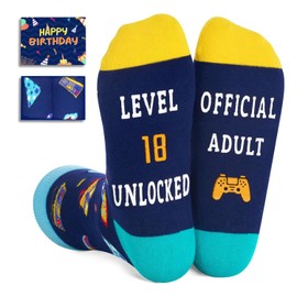 Zmart 18th Birthday Gifts for 18 Year Old Boy Girl, 18 Year Old Boy Girl Gift Ideas, Happy 18th Birthday Socks