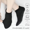 KOOOGEAR 3 Pairs Non Slip Yoga Pilates Socks for Women