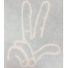 Vital All-Terrain Vinyl Hand Decal/Sticker for Jeep Wave (White) for