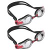 2Pcs Large Frame Swimming Glasses Electroplated Adults Goggles for Training