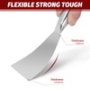 Putty Knife 6 Inch,One Piece Premium Polished All-Stainless Steel Scraper