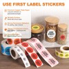 PATIKIL 500 Pcs USE First Stickers, 1 inch Round Use