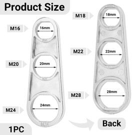 AstraGlam 10 In 1 Aerator Key, Compact Venting Key for Various Faucet Sizes, Zinc Alloy, Practical and Durable