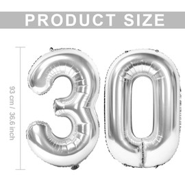Siumir Number Balloons Rose Gold Foil Number Balloons 10th Birthday Balloons Giant Digital Balloons for Birthday Party, Wedding, Anniversary