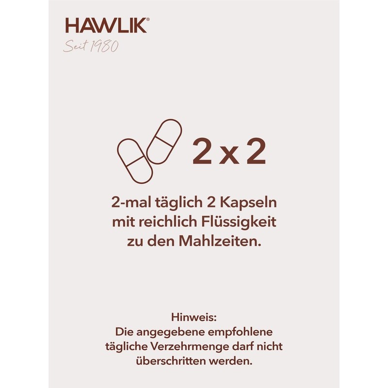 HAWLIK Vital Mushrooms Organic Agaricus Extract + Powder Capsules -