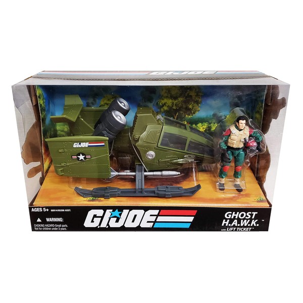 G.I. Joe 25th Anniversary Ghost H.A.W.K. (HAWK) with Lift Ticket Action Figure 3.75 Inch