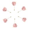 MECCANIXITY 6 Pcs Groom boutonnieres Rose boutonnieres Pins for Men