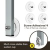 Orimade Adjustable Anti-slip Shower Caddy Overhead, Rustproof Hanging Shower Organizer