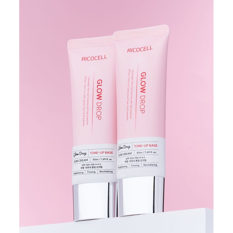 Ricocell Recosel Recosel Glow Drop Tone-Up Base Sunscreen 50ML 1