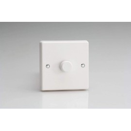 Varilight KQP401W Leading Edge Dimmer Switch White PVC 400W 1 Gang