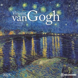 Vincent van Gogh 2025 - Wall Calendar - Brochure Calendar - 30 x 30 - 30 x 60 Open - Art Calendar
