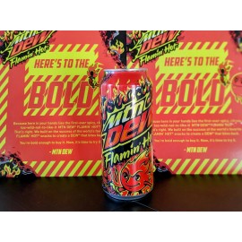 Mountain Dew Flamin Hot Limited Edition Mtn Dew 1 can 16oz