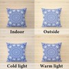ggaimwf Moroccan Cushion Covers, Blue, 40 x 40 cm, Boho