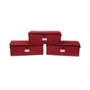 Covermates Keepsakes Zip-Top Storage Box Set, 3 Pack Heavy Duty