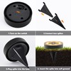 Joomer Solar Ground Lights, 16 Pack 8 LED Solar Lights