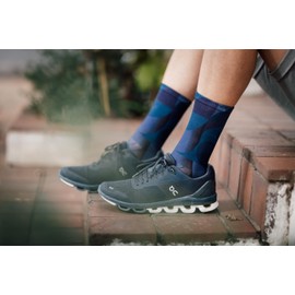 Sox Solid Navy Crew Socks (Large)