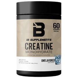 Iron Brothers Supplements Iron Brothers Supplements - Pure Creatine Monohydrate Powder 300g - Creatine Powder for Post-Workout Muscle Building, Strength Gains - Performance Booster for Men and Women | Unflavored - 60 Servings