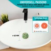 arteneur® Pop-Up Sink Plug with Jungle Leaves Motif, Drain Strainer,