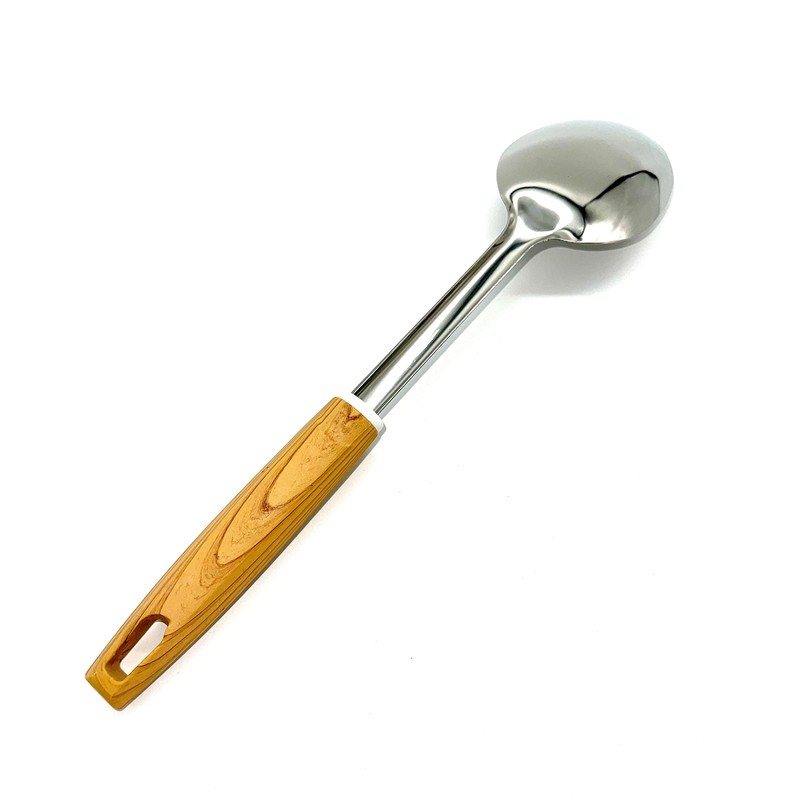TIJAR® Cooking Spoon and Server, Stainless Steel with Heat Proof