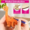 6 Pieces Dinosaur Wooden Craft Set, Dragon Birthday Craft Set