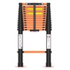 Telescoping Ladder,12.5 FT Extension Ladder, Heavy Duty 330lbs Max Capacity,
