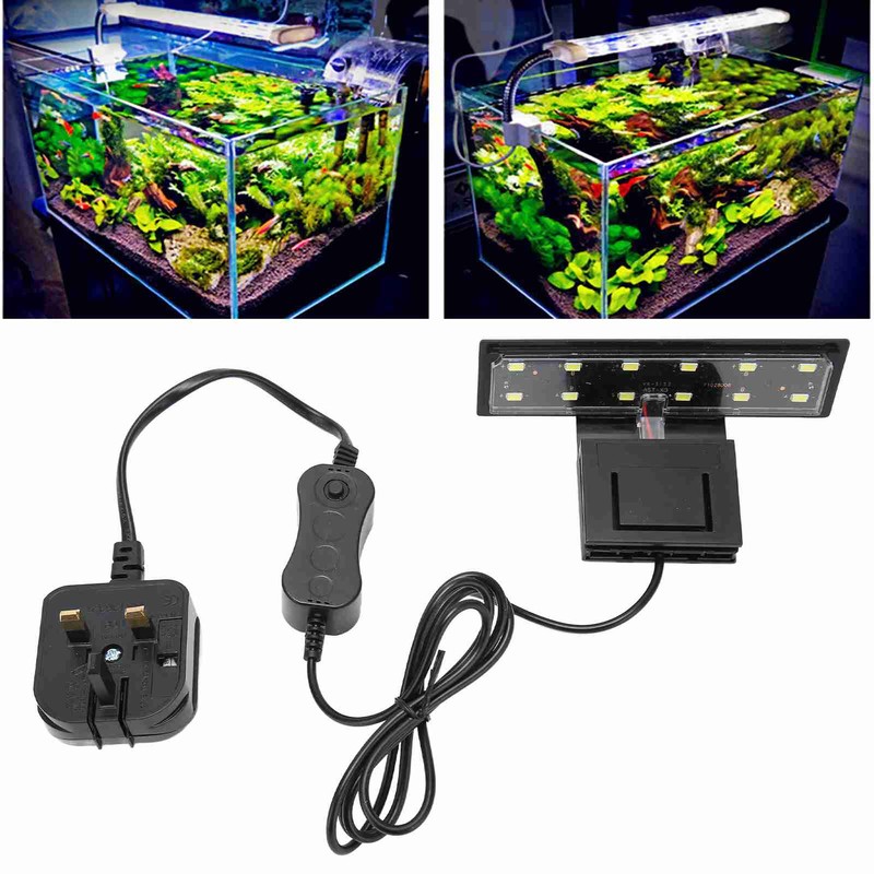 Aquarium Clip On LED Light Mini Super Bright White Light