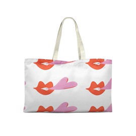 Le Jardin du Lin Printed Shopping Bag, Reusable Bag, Foldable, Fabric Bag with Two Long Handles, Size: 50 x 40 cm