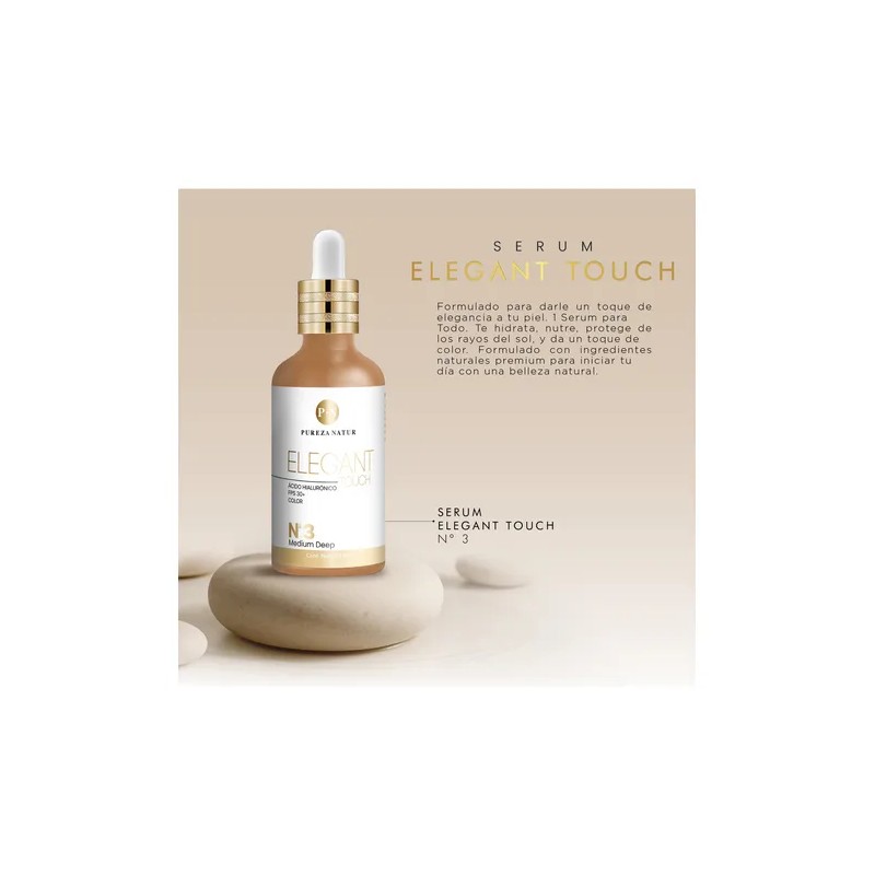 Serum Facial Ácido Hialurónico + Fps 30 + Tono Elegant