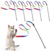 cobee Cat Interactive Wand, Cat Rainbow Wand Toys Cat Wand