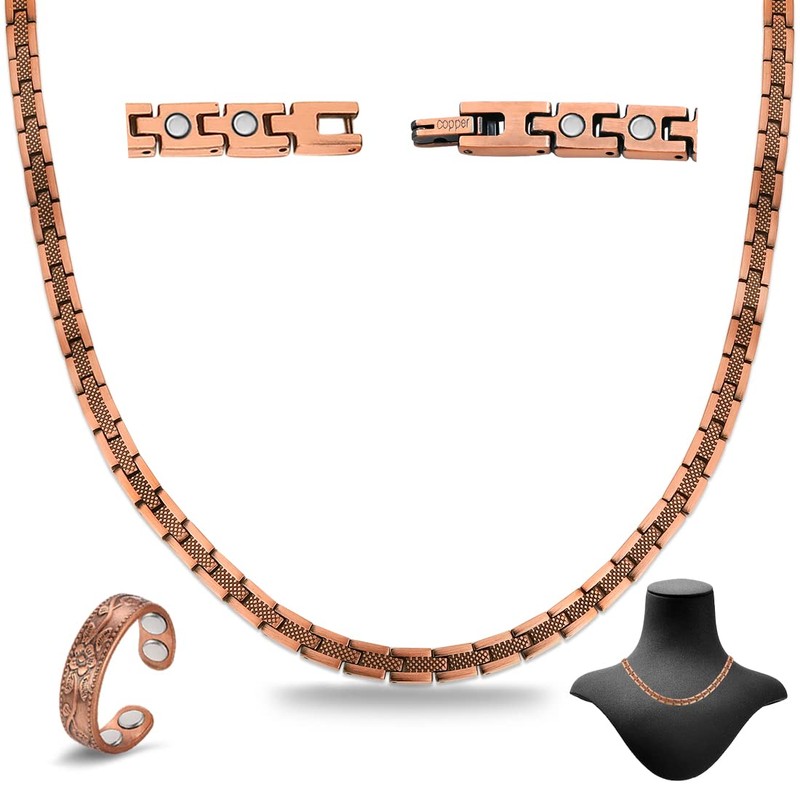 Cigmag Copper Necklace for Men Women - Magnetic Necklace 99%