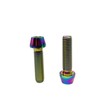 RISON-Titanium 5 pieces titanium bicycle stem screws, M6 x 1.0
