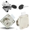 4 Sets Security Drawer Lock Furniture Lock Cylinder Cam Drawer