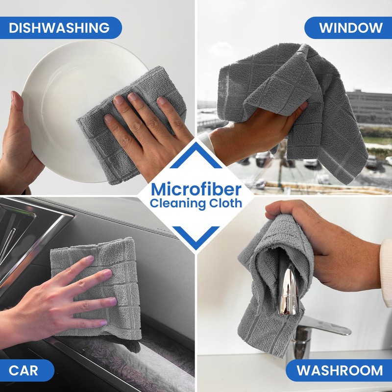 Greenfound Microfiber Cleaning Cloth Roll -80 Pack,Tear Away Towels for