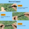 iMopo 70 Pack Drip Irrigation Universal 1/4" Barbed Coupling Fitting,