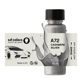 SD COLORS Paint Pen Cashmere Silver A72 Repair Scratching 15 ml (Colour)