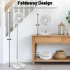 Dhenrio Portable Oscillating Pedestal Fan with Romote, 4 Speed 120°