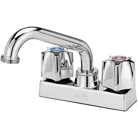 2 Handle Laundry Faucet - with 6'' Spout, Chrome