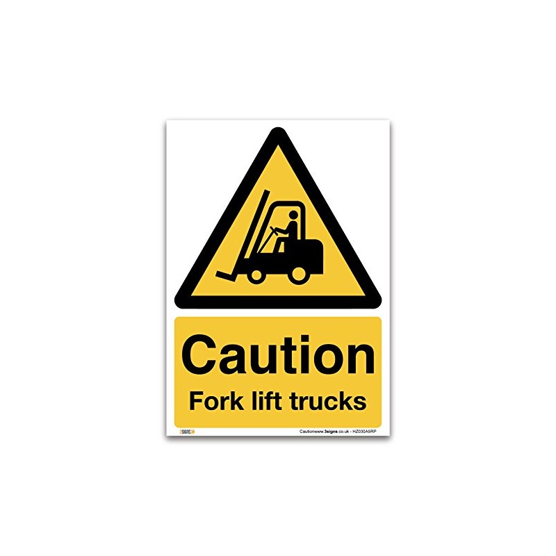 Caution Forklift Truck Sign – A5 Warning Sign – 1mm