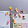 6 Pieces Creative Fridge Magnet with Floating Character, Cute Beach